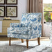 Floral Accent Armchair With Nailhead Trim Home Essentials