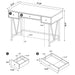 Vellun - 3 Drawer Writing Desk - Mango Color Furniture Max