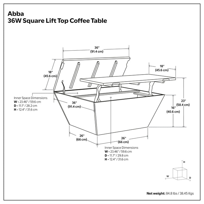 Abba - Handcrafted Coffee Table Simpli-Home