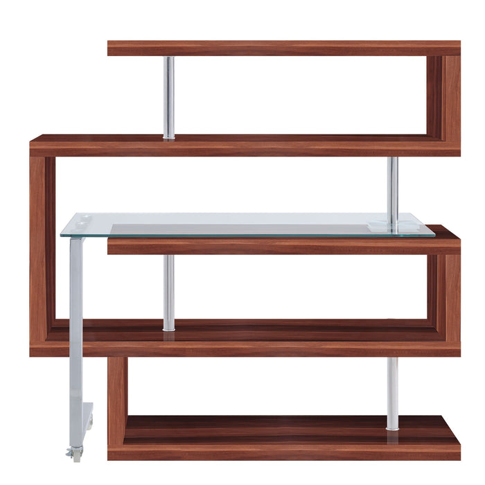 Buck II - Writing Desk With Bookshelf ACME