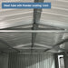 Industrial - 20' x 13' Heavy Duty Metal Garage Shed - Dark Gray Daily Nest