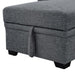 Reversible Storage Chaise - Dark Gray Home Essentials