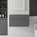 Floating Bathroom Vanity Cabinet With Soft Close Double Doors, Spacious Interior Storage, Wall Mounted, Cabinet Only Home Essentials