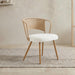 Dining Chairs With Wing Back Design For Kitchen (Set of 2) - Beige / Brown Home Essentials