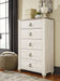Willowton - Five Drawer Chest - Brown / Beige / White Signature Design by Ashley®