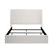 Caron - King Size Upholstered Wingback Bed With High Headboard - Ivory House & Home Furniture