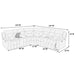 Power Reclining Sectional Set With Console Cup Holders Home Essentials