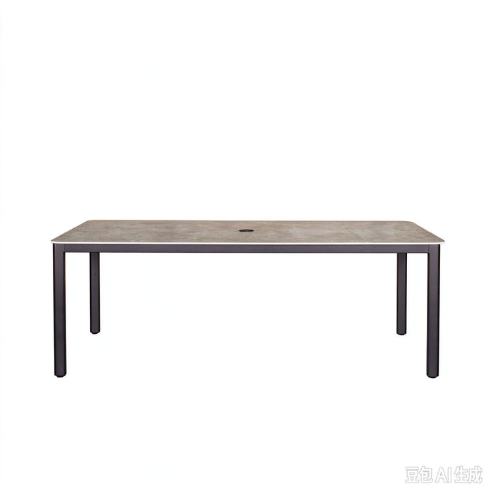 Verona - Dining Outdoor 7 Pieces Set - Dark Espresso / Gray / Off White Home Essentials