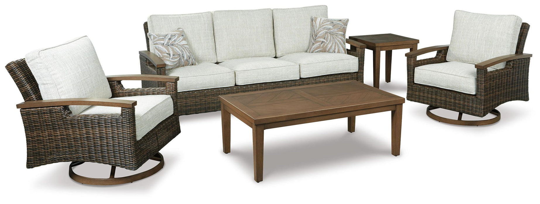 Paradise Trail - Sofa with Cushion - Medium Brown Signature Design by Ashley®