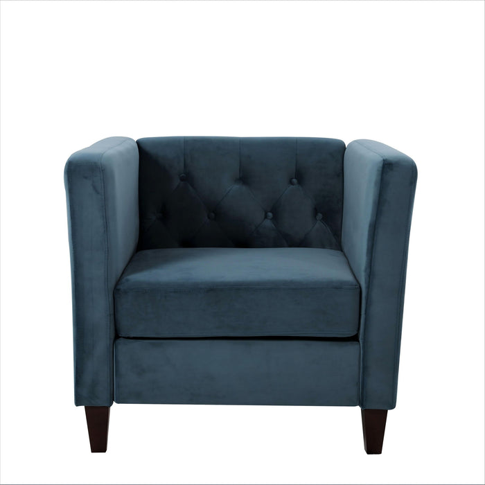Chesterfield Accent Tufted Square Arm Side Chair US Pride