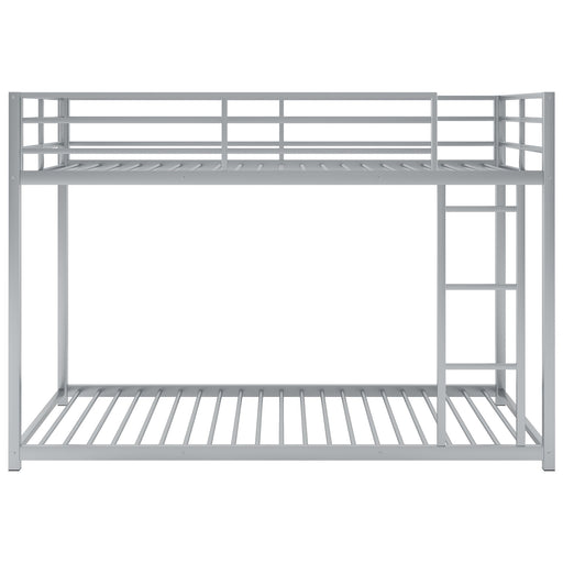 Metal Bunk Bed, Low Bunk Bed With Ladder Hearth and Haven