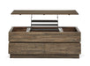 Baisden - Lift Top Storage Cocktail Table With Casters - Tobacco Magnussen Furniture