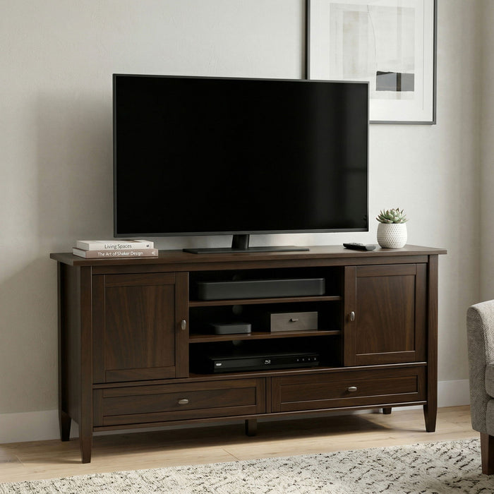 Warm Shaker - TV Media Stand Handcrafted Simpli-Home