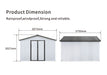10' x 12' Garden Sheds Outdoor Storage Sheds Daily Nest
