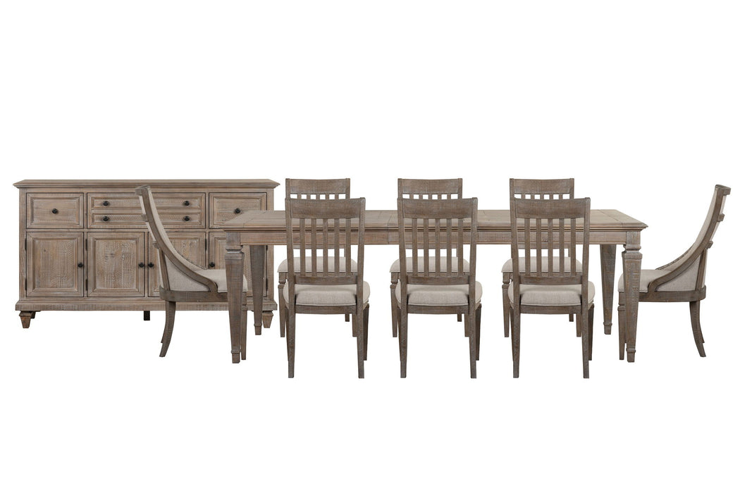 Lancaster - 10 Piece Extendable Rectangular Dining Table Set Magnussen Furniture