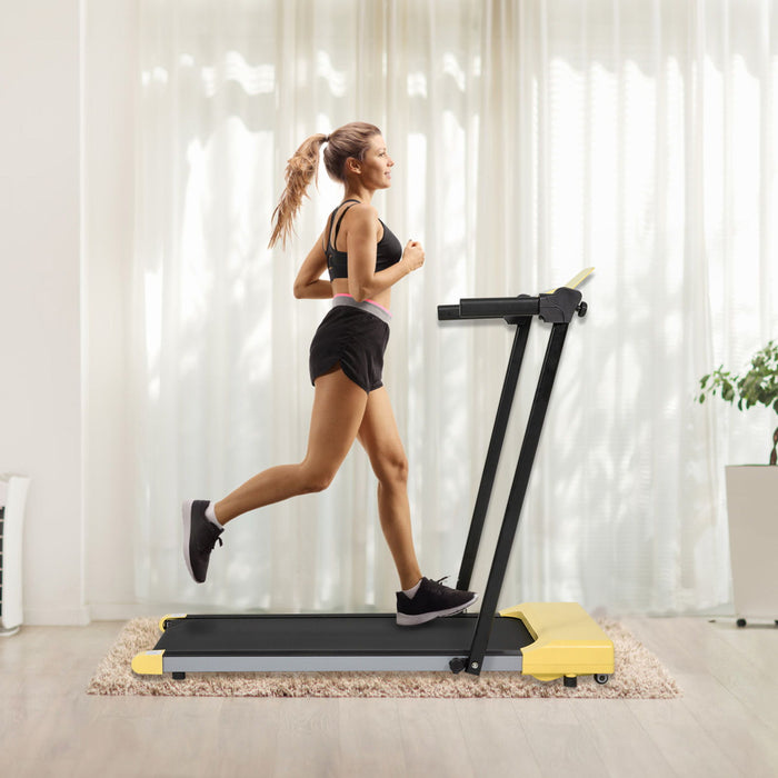 Treadmills For Home, Treadmill With LED For Walking & Running - Yellow