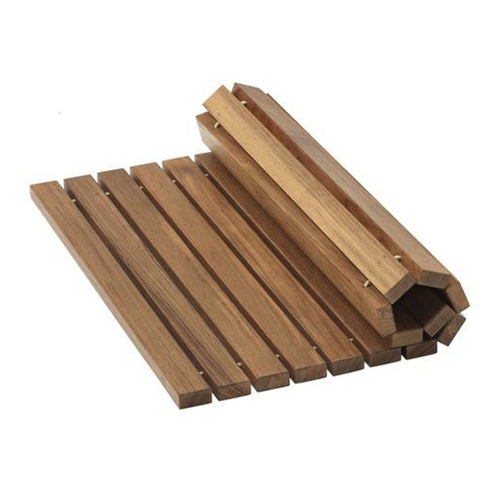 2' X 3' Designer Roll Up Genuine Mat - Teak