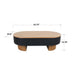 Elliptical Living Room Coffee Table With Hidden Storage And Removable Tabletop Home Essentials