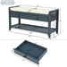 Multipurpose Entryway Shoe Rack With Cushioned Seat And Drawers Hearth and Haven