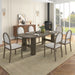 Oval Dining Table Set For 6 With 6 Upholstered Chairs Hearth and Haven