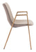 Desi - Dining Chair With Gold Legs (Set of 2) Zuo Modern