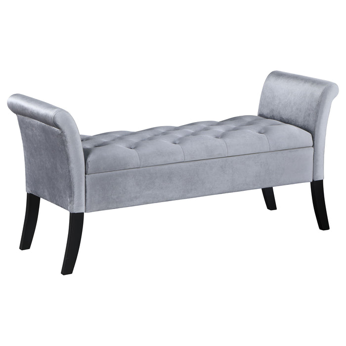 Pasley - Rolled Arm Storage Bench Furniture Max