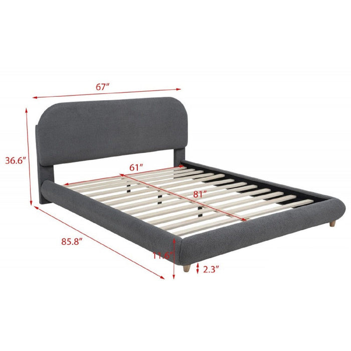 Contemporary Low-Profile Platform Bed Home Essentials