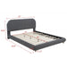 Contemporary Low-Profile Platform Bed Home Essentials