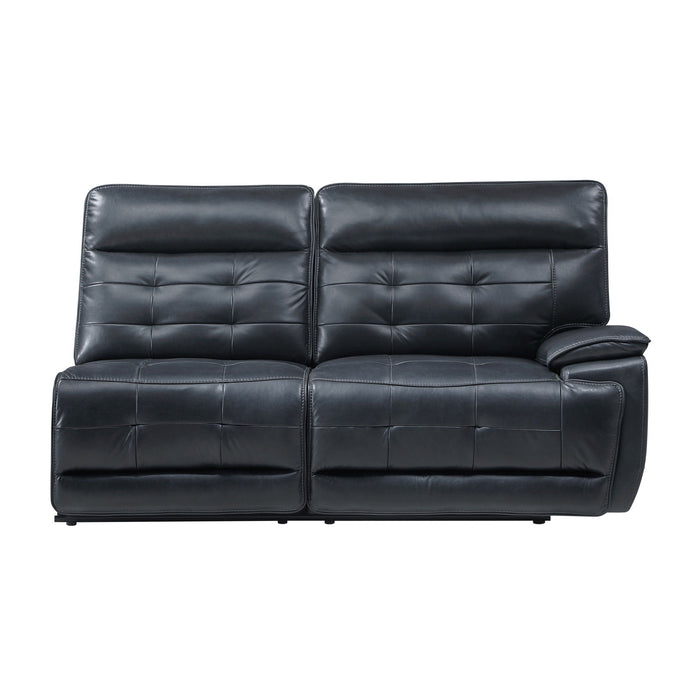 Warner - RAF Loveseat With 1 Recliner - Black