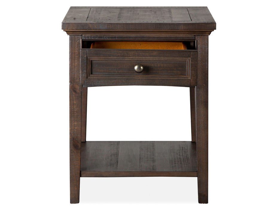 Westley Falls - Rectangular End Table - Graphite Magnussen Furniture