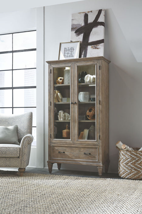 Lancaster - Door Bookcase - Dove Tail Gray Magnussen Furniture