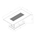 Dining Table, Fits Up To 6 People - Gray Global Furniture USA
