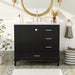 Bathroom Vanity, Modern Bathroom Cabinet With Sink Combo Set, Bathroom Storage Cabinet With A Soft Closing Door And 3 Drawers, Solid Wood Frame Hearth and Haven