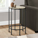 Round Accent Table For Living Room - Black 8th Street
