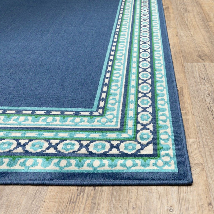 2' X 3' Indoor Outdoor Area Rug - Blue