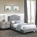 European Style Bed, Button Tufted Headboard Home Essentials