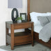 Verona - 2 Drawer Bedside Table With Hidden Storage - Walnut Furniture Max