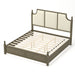 Farmhouse Platform Bed Frame & Tall Upholstered Headboard Home Essentials