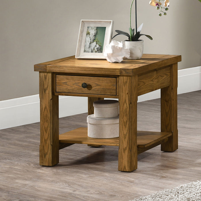 Duncan - 1 Drawer End Table - Walnut New Classic