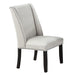 Upholstered Wingback Dining Chairs With Nailhead Trim (Set of 2) - Antique Black Home Essentials