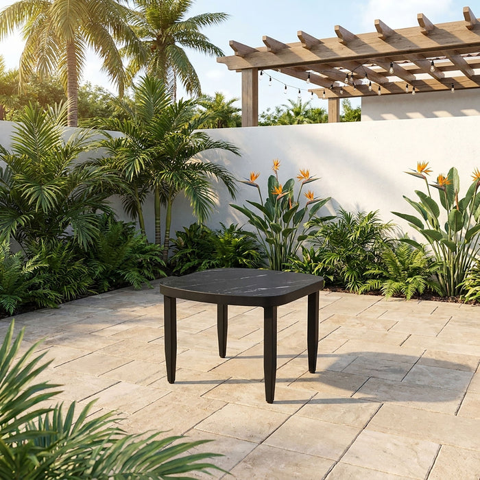 Outdoor Elegance Table, Rounded Corners Life Outside