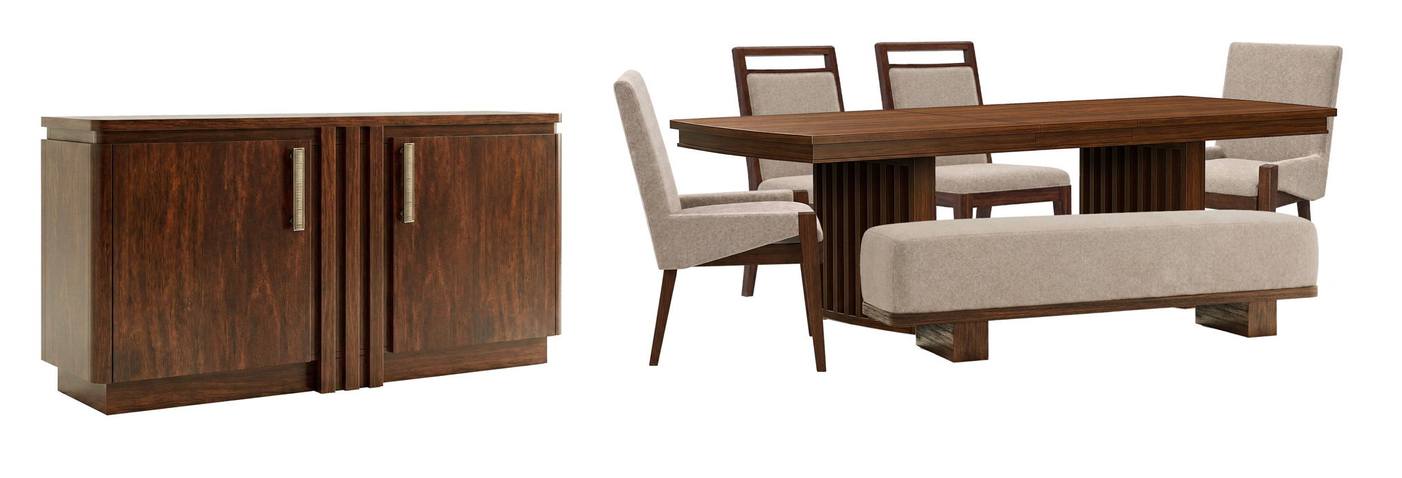Reena - Extendable Trestle Dining Table Set Magnussen Furniture