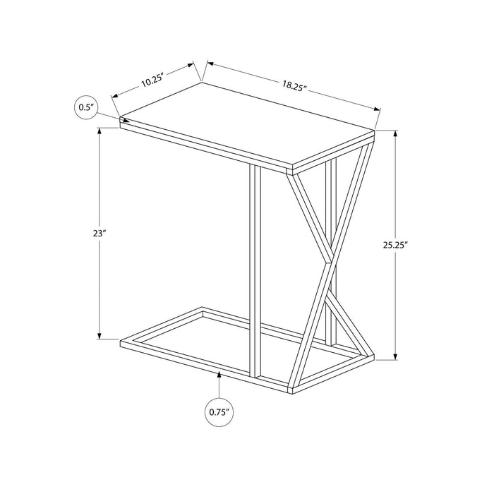 Accent Table C - Shaped, Contemporary & Modern 8th Street