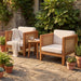 Outdoor Club Chair With Wicker Armrest Noble House