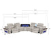 Nova - Sectional With Bluetooth Speaker, LED And Lifting Wine Cabinet Matrix Furniture Group
