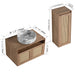 Bathroom Vanity & Art Sink And Side Cabinet, Float Mounting Design Home Essentials