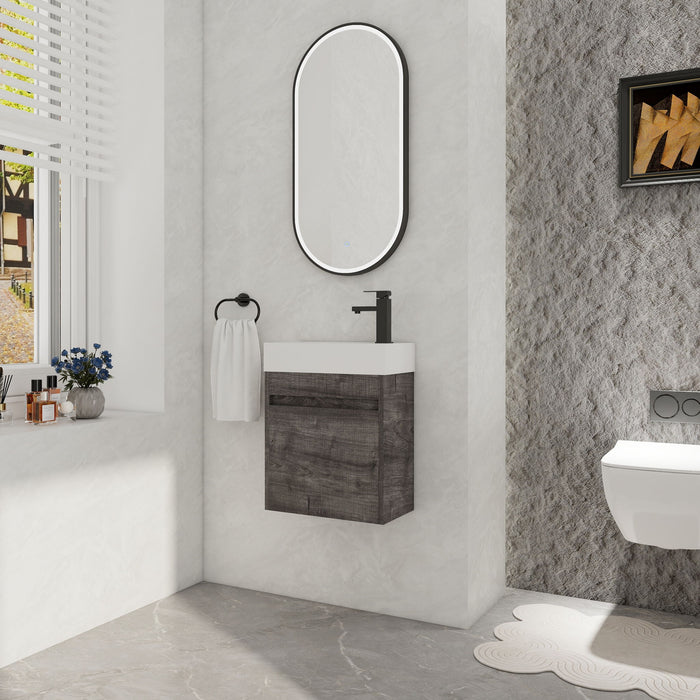 Sink Floating Bathroom Vanity With Soft Close Cabinet Door Home Essentials