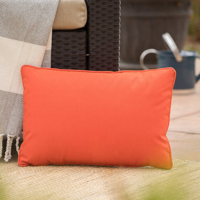 Coronado Rectangular Pillow Outdoor Pillows - Orange