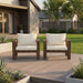 Stylish Outdoor Chair Set With Cushions For Garden (Set of 2) Hearth and Haven