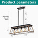 Chandelier Pendant Light For Dining Room Kitchen, 5 Light Fixture With Adjustable Height Daily Nest